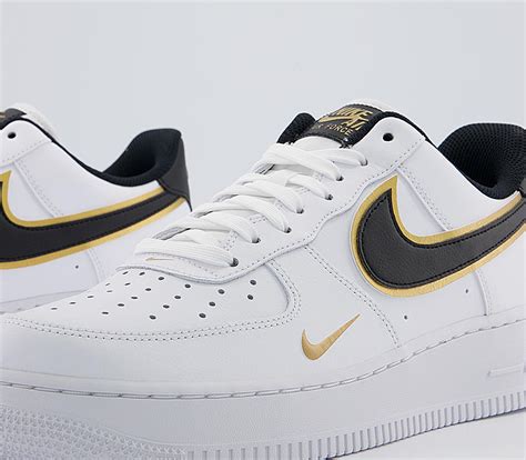 nike af1 gold schwarz weiß|nike air force 1.